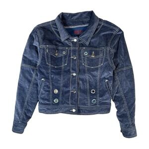 Diesel Cropped Blue Jacket